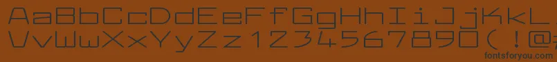 Police LarabiefontxtRegular – polices noires sur fond brun