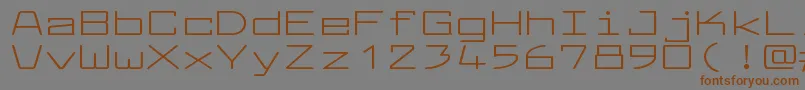 LarabiefontxtRegular Font – Brown Fonts on Gray Background