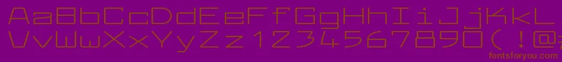 LarabiefontxtRegular Font – Brown Fonts on Purple Background