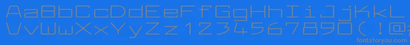 LarabiefontxtRegular Font – Gray Fonts on Blue Background