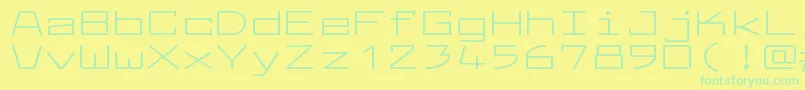 Police LarabiefontxtRegular – polices vertes sur fond jaune