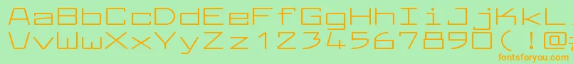 fuente LarabiefontxtRegular – Fuentes Naranjas Sobre Fondo Verde