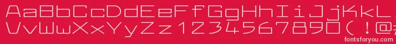 LarabiefontxtRegular Font – Pink Fonts on Red Background
