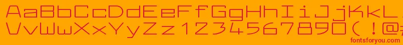 LarabiefontxtRegular Font – Red Fonts on Orange Background