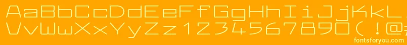 LarabiefontxtRegular Font – Yellow Fonts on Orange Background