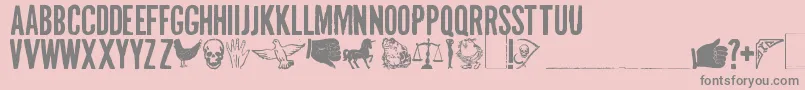 MalDeOjo Font – Gray Fonts on Pink Background