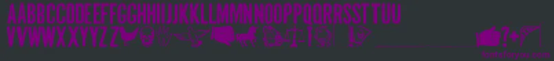 MalDeOjo Font – Purple Fonts on Black Background