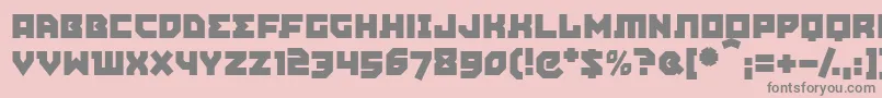 Agitpm Font – Gray Fonts on Pink Background