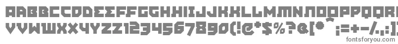 Agitpm-fontti – harmaat kirjasimet valkoisella taustalla