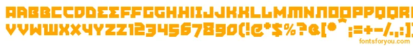 Agitpm Font – Orange Fonts on White Background