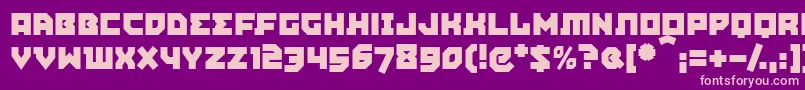 Agitpm Font – Pink Fonts on Purple Background