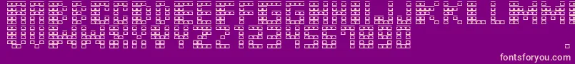 M31 Font – Pink Fonts on Purple Background