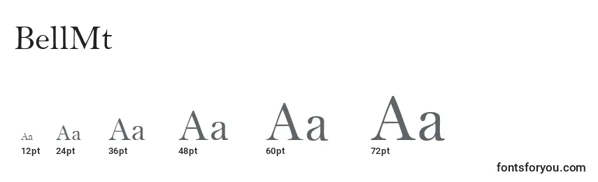 BellMt Font Sizes