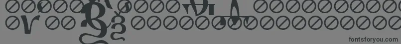 Шрифт IrmologionErok – чёрные шрифты на сером фоне