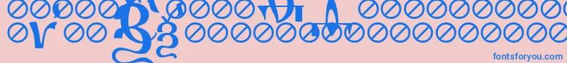 IrmologionErok Font – Blue Fonts on Pink Background