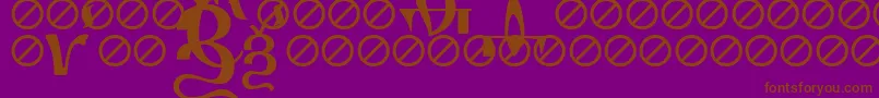 IrmologionErok Font – Brown Fonts on Purple Background