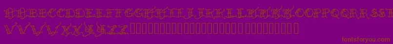 Heldxfast Font – Brown Fonts on Purple Background