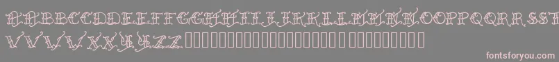 Heldxfast Font – Pink Fonts on Gray Background