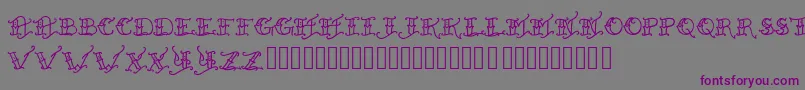 Heldxfast Font – Purple Fonts on Gray Background