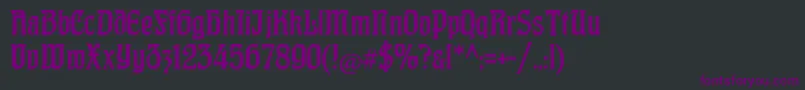 CatHohenzollern Font – Purple Fonts on Black Background