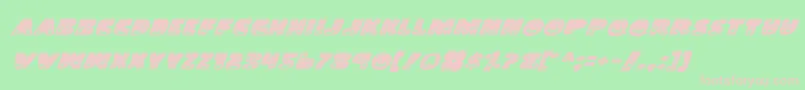 LandSharkItalic Font – Pink Fonts on Green Background