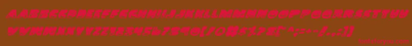 LandSharkItalic Font – Red Fonts on Brown Background