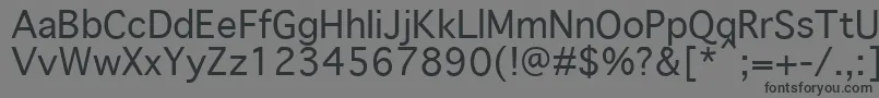 GenevaPlain.001.001 Font – Black Fonts on Gray Background