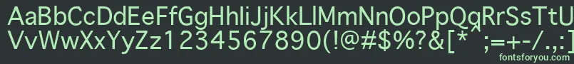 GenevaPlain.001.001 Font – Green Fonts on Black Background