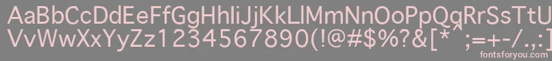 GenevaPlain.001.001 Font – Pink Fonts on Gray Background