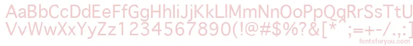 GenevaPlain.001.001 Font – Pink Fonts on White Background