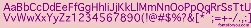GenevaPlain.001.001 Font – Purple Fonts on Pink Background