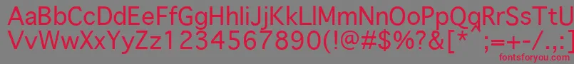 GenevaPlain.001.001 Font – Red Fonts on Gray Background