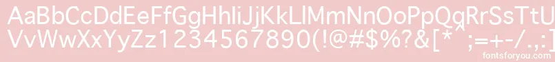 GenevaPlain.001.001 Font – White Fonts on Pink Background