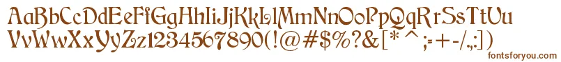 Catchilds Font – Brown Fonts on White Background