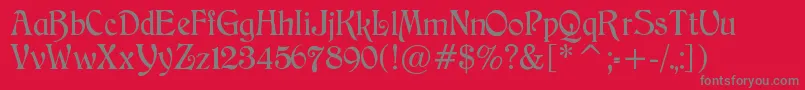 Catchilds Font – Gray Fonts on Red Background
