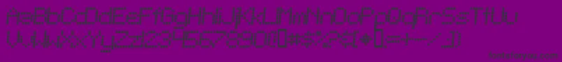 TelegraphicItalic Font – Black Fonts on Purple Background