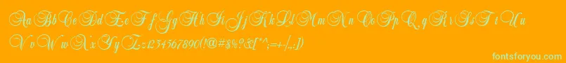 More about BalmoralIcg Font BalmoralIcg Font – Green Fonts on Orange Background