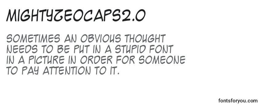 Шрифт MightyZeoCaps2.0