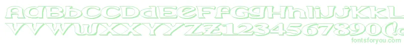 Extrasom Font – Green Fonts on White Background