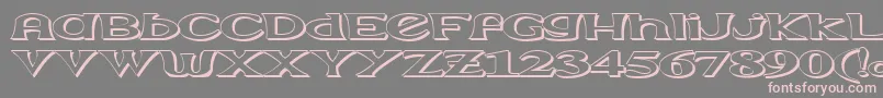Extrasom Font – Pink Fonts on Gray Background