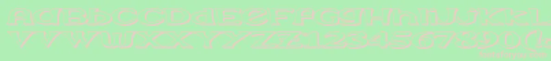 Extrasom Font – Pink Fonts on Green Background