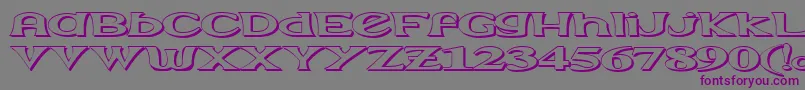 Extrasom Font – Purple Fonts on Gray Background