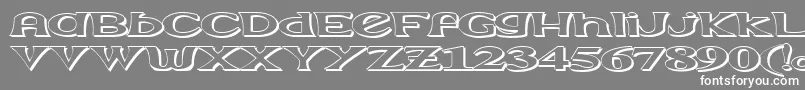 Extrasom Font – White Fonts on Gray Background