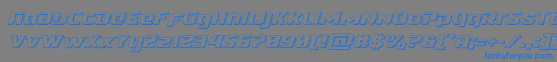 Cobaltalien3Dital Font – Blue Fonts on Gray Background
