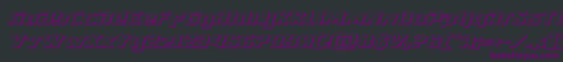Cobaltalien3Dital Font – Purple Fonts on Black Background