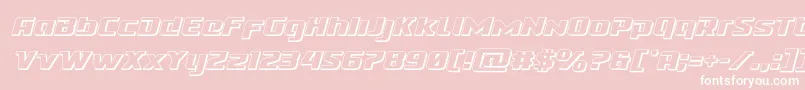 Cobaltalien3Dital Font – White Fonts on Pink Background