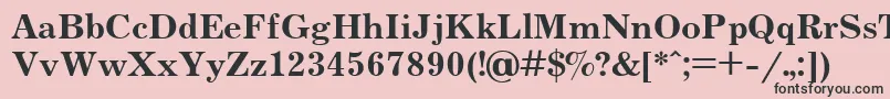 Jrn75 Font – Black Fonts on Pink Background