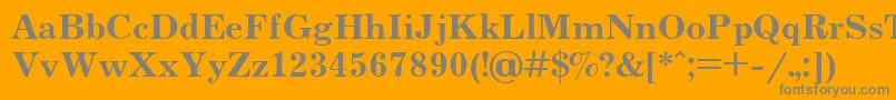 Jrn75 Font – Gray Fonts on Orange Background