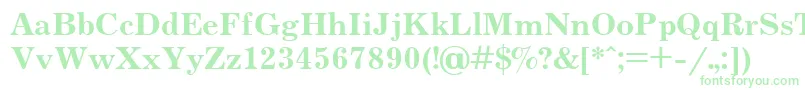 Jrn75 Font – Green Fonts on White Background