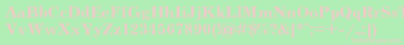 Jrn75 Font – Pink Fonts on Green Background
